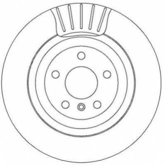 Гальмівний диск задній Mercedes GL, M-Class, R-Class Jurid 562326JC (фото 1)