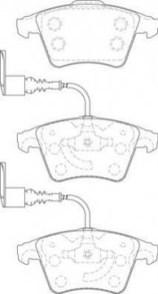 Гальмівні колодки передні VW Touareg Jurid 573391J (фото 1)