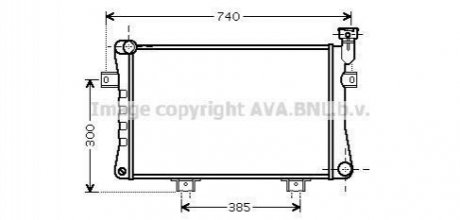 Радiатор ВАЗ 21213 (вир-во AVA) AVA COOLING LA2015 (фото 1)