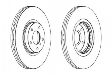 Гальмівний диск передній Nissan Murano / Infiniti G, M35, M45 Jurid 563032JC1 (фото 1)