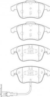 Гальмівні колодки передние Audi Q3 / VW Tiguan Jurid 573246J (фото 1)