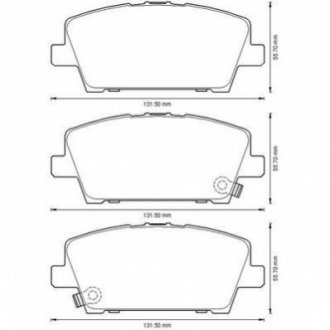 Гальмівні колодки передние Honda Civic VIII IX Jurid 572579J (фото 1)