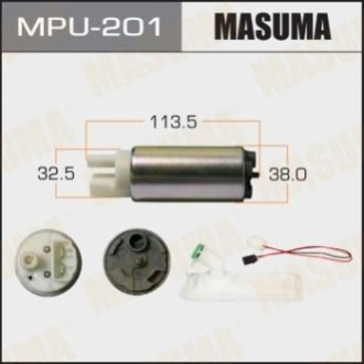 Бензонасос електричний (+сеточка) Nissan/ Subaru Masuma MPU201 (фото 1)