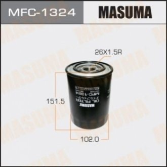 Фильтр масляный Mitsubishi Pajero (00-) D 3.2 Masuma MFC1324 (фото 1)