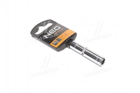 Головка змінна 6-гранная довга 1/4", 8 мм (про-во) Neo 08-493