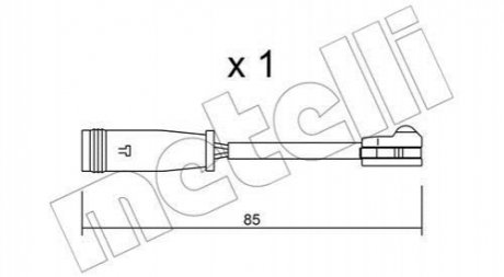 Датчик зносу гальмівних колодок Metelli SU.314 (фото 1)