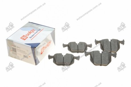 Тормозные колодки БМВ 3 (е46), 5 (е34, е39), 7 (е38), х3 (е83), х5 (е53) задние SOLGY 209172 (фото 1)