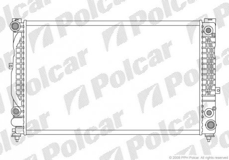 Радиатор основний Audi A4/A6/VW Passat 2.4-2.8 95-08 Polcar 132408A6 (фото 1)