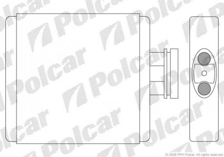 Радиатор пічки Skoda Fabia 1,4 99 - Polcar 6913N8-1 (фото 1)