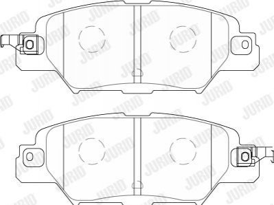 Гальмівні колодки задние Mazda CX-5 (KE, GH, KF) Jurid 573858J (фото 1)