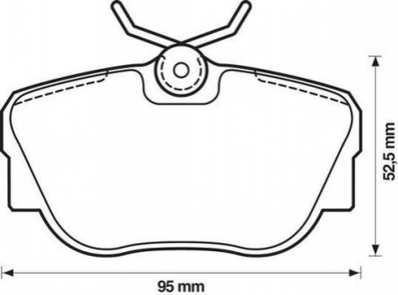 Колодки дискового тормоза Jurid 571352J (фото 1)