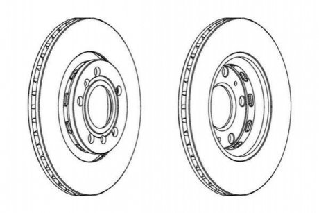 Диск гальмівний AUDI,VOLKSWAGEN Jurid 562514JC (фото 1)