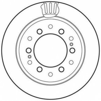 Диск гальмівний LEXUS,TOYOTA Jurid 562738JC (фото 1)