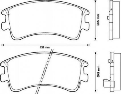 Гальмівні колодки передні Mazda 6 (2002->) Jurid 572482J (фото 1)