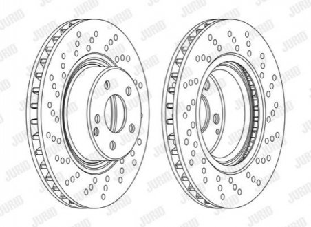 Диск гальмівний MERCEDES Jurid 562101JC1 (фото 1)