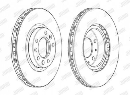 Диск гальмівний CITROEN Jurid 562991JC1 (фото 1)