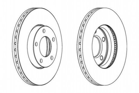 Гальмівний диск передній Mazda 3, 5 Jurid 563028JC (фото 1)
