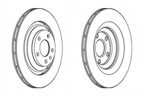 Диск гальмівний AUDI Jurid 562512JC (фото 1)