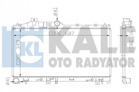 KALE SUBARU Радіатор охлаждения Forester,Impreza,Legacy IV,Outback,XV 1.6/2.5 03- KALE OTO RADYATOR 365000 (фото 1)