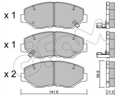 HONDA Тормозные колодки передн.CR-V II 2.0 02- Cifam 822-606-0 (фото 1)