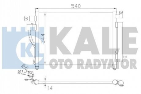 Радіатор кондиционера Hyundai Accent III KALE OTO RADYATOR 391400 (фото 1)