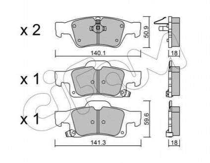 Торм. кол. задн. JEEP Grand Cherokee 11- Cifam 822-928-0 (фото 1)