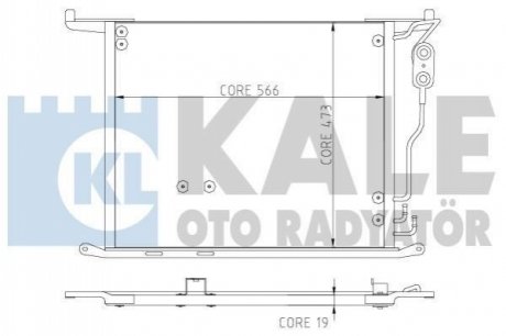 KALE DB Радиатор кондиционера S-Class W220 98- KALE OTO RADYATOR 381400 (фото 1)