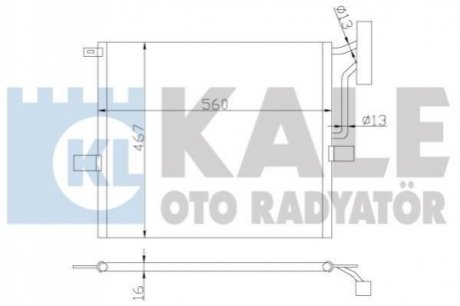 KALE BMW Радіатор кондиционера X3 E83 03- KALE OTO RADYATOR 384800 (фото 1)