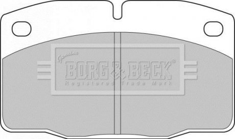 Гальмівні колодки до дисків Opel Corsa, Kadett, Omega, Vectra BORG & BECK BBP1117 (фото 1)