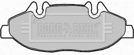 - Гальмівні колодки до дисків Mercedes Vito 03- BORG & BECK BBP1949 (фото 1)