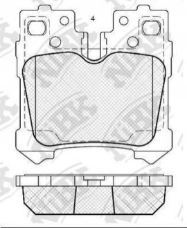 Колодки гальм. NIBK PN1844 (фото 1)