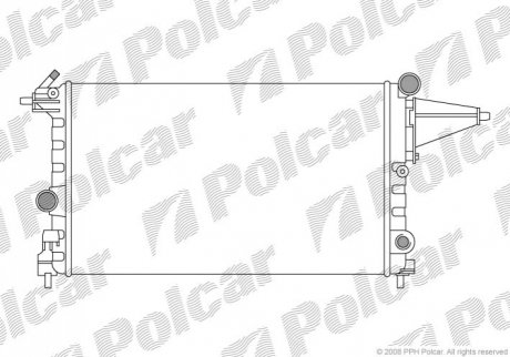 Радиатор Opel Vectra A 1.4-1.6 88 Polcar 551408-4 (фото 1)