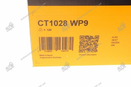 Водяний насос + комплект зубчатого ременя Contitech CT 1028 WP9