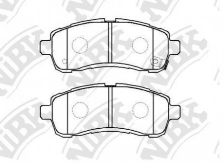 Колодки тормозные NIBK PN0544 (фото 1)