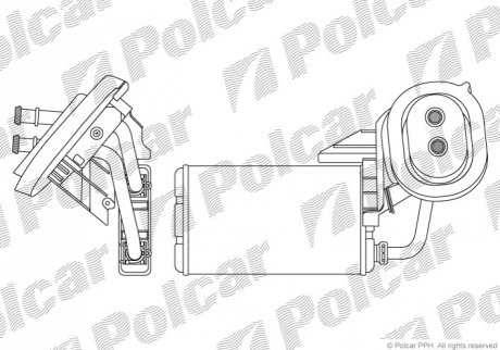 Радиатор пічки Nissan Interstar Opel Movano Renault Master Ii 1.9D-3.0D 07.98- Polcar 6041N8-2 (фото 1)