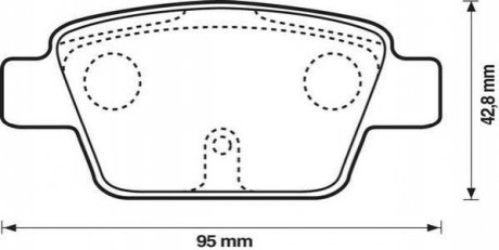 FIAT Тормозные колодки задні STILO, BRAVO 1.2 16V-2.4 20V 01- Jurid 573105J (фото 1)