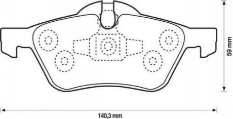 Гальмівні колодки передні MINI Cooper, S, One, D Jurid 571992J (фото 1)