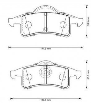 JEEP Тормозные колодки задн.Grand Cherokee 98- Jurid 573374J (фото 1)