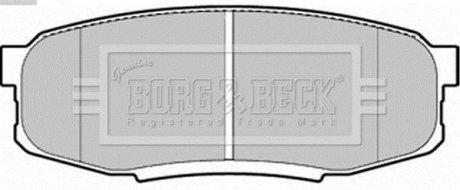 Колодки дискового тормоза BORG & BECK BBP2244 (фото 1)