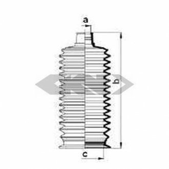 Пильовик рульового механізма GKN/Spidan 84074 (фото 1)