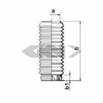 Пильовик рульового механізма GKN/Spidan 83856 (фото 1)