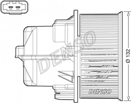 Вентилятор салону LAND ROVER / VOLVO Range Rover Evoque / XC60 2011 - Denso DEA33002 (фото 1)