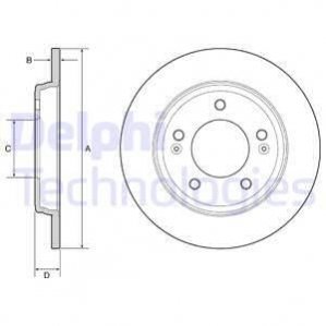 Гальмівний диск Delphi BG4964C (фото 1)