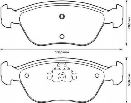 VOLVO Тормозные колодки дисковые C70,V70 98-00 Jurid 571457J (фото 1)