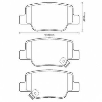 TOYOTA Тормозные колодки задн. VERSO 09- Jurid 572623J (фото 1)