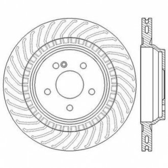 Гальмівний диск задній Mercedes S-Class (W221, W222, C216), SL (R230) Jurid 562568JC (фото 1)