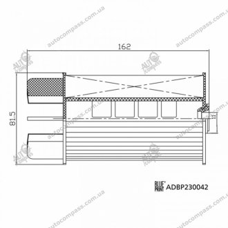 BLUE PRINT Фильтр топлива NISSAN 2.5dCI 14- BluePrint ADBP230042