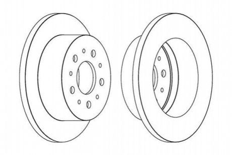 Гальмівний диск задній Peugeot Boxer / Citroen Jumper / Fiat Ducato Jurid 562526JC (фото 1)