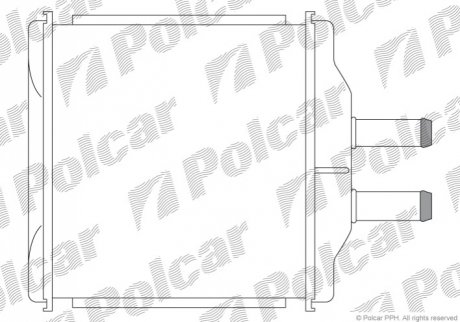 Радиатор опалювача Chevrolet Aveo Polcar 2500N8-1 (фото 1)