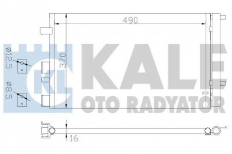 KALE HYUNDAI Радиатор кондиционера i20 08- KALE OTO RADYATOR 386500 (фото 1)